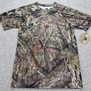 Mossy‎ Oak Men's Camo T Shirt Size Medium Short Sleeve Camouflage Casual Sportex
